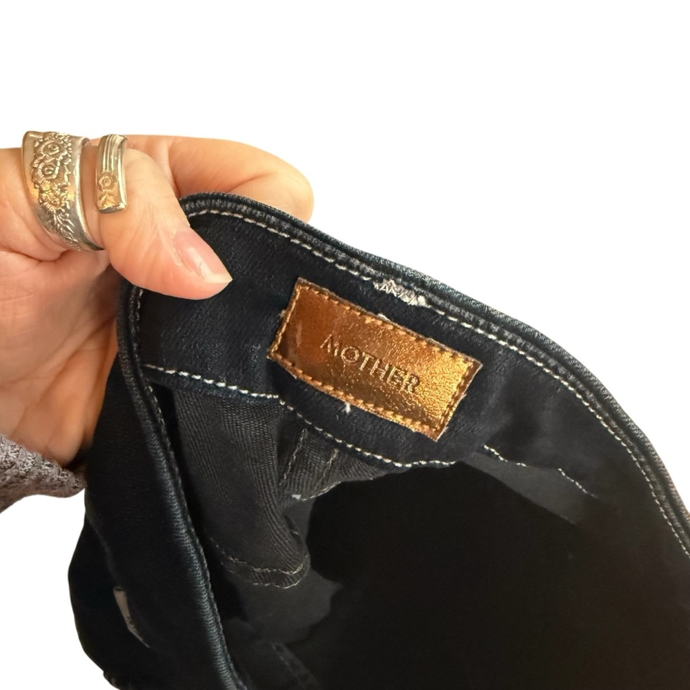 NWT Mother High Waisted Looker Skinny Denim in Coffee, Tea or Me? - Picture 9 of 11